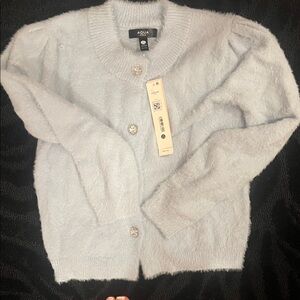 NWT AQUA from Bloomingdale’s Girls Light Baby Blue Cozy Sweater
